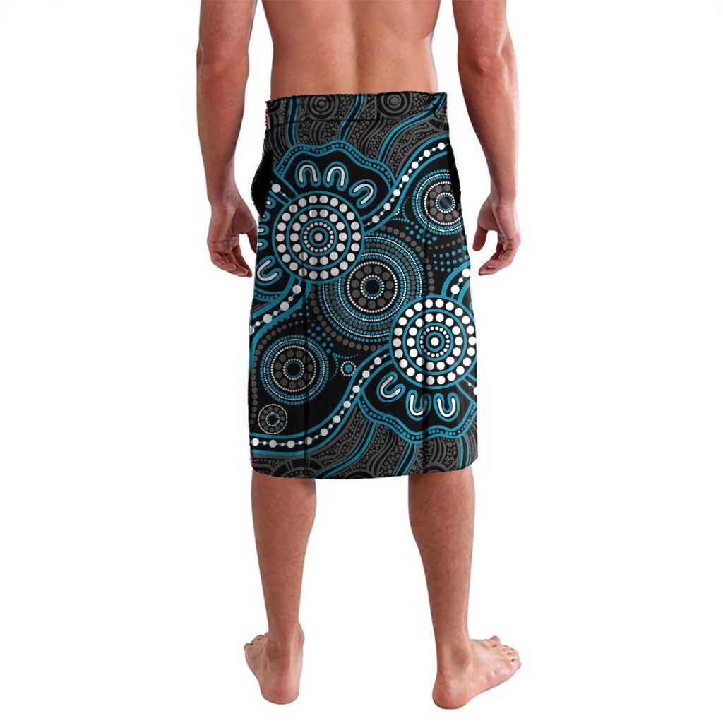 Custom Power Football Lavalava Aboriginal Dot Art Pattern