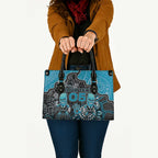 Custom Power Football Leather Bag Aboriginal Dot Art Pattern