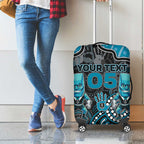 Custom Power Football Luggage Cover Aboriginal Dot Art Pattern