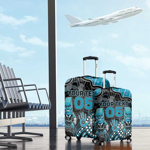 Custom Power Football Luggage Cover Aboriginal Dot Art Pattern