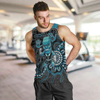 Custom Power Football Men Tank Top Aboriginal Dot Art Pattern