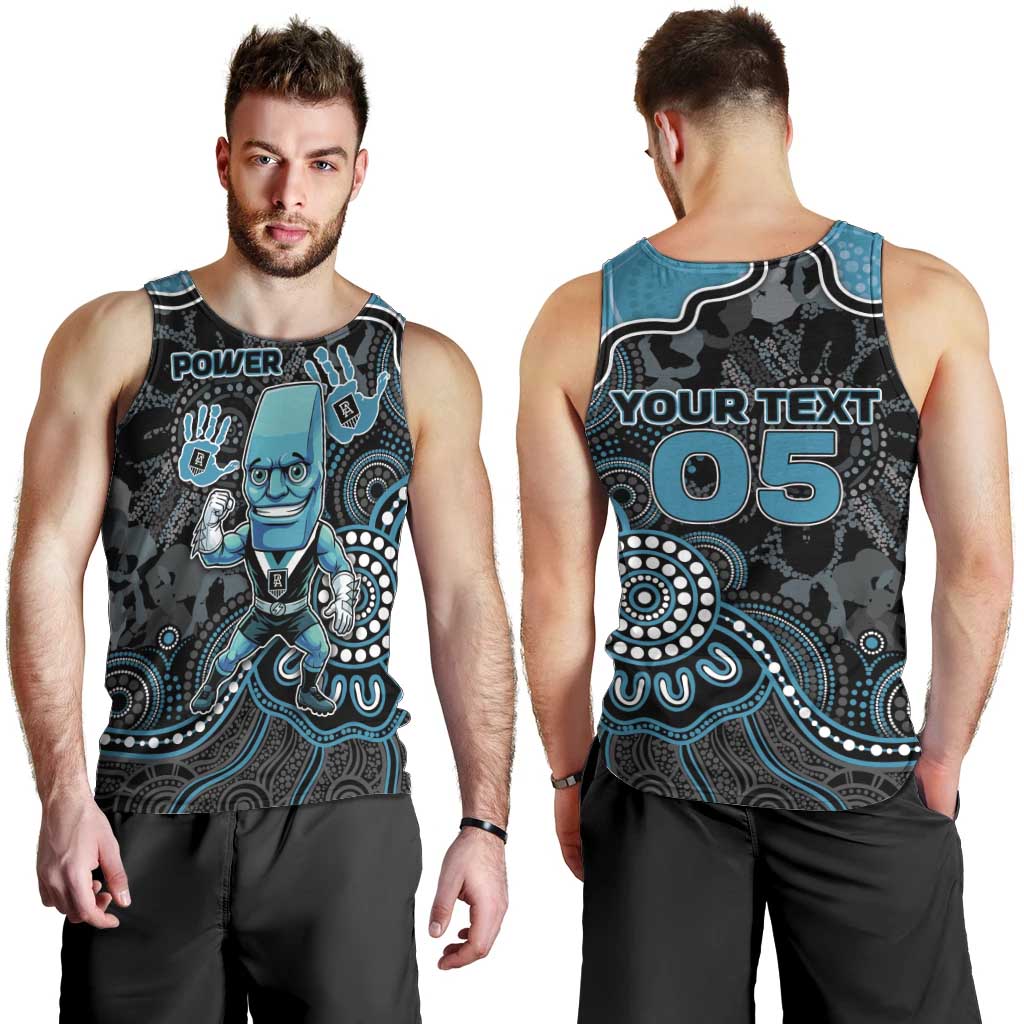 Custom Power Football Men Tank Top Aboriginal Dot Art Pattern