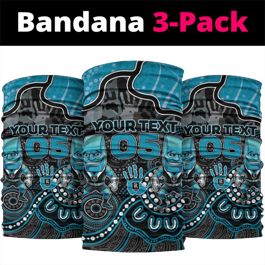 Custom Power Football Neck Gaiter Aboriginal Dot Art Pattern