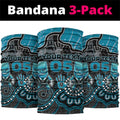 Custom Power Football Neck Gaiter Aboriginal Dot Art Pattern
