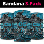 Custom Power Football Neck Gaiter Aboriginal Dot Art Pattern