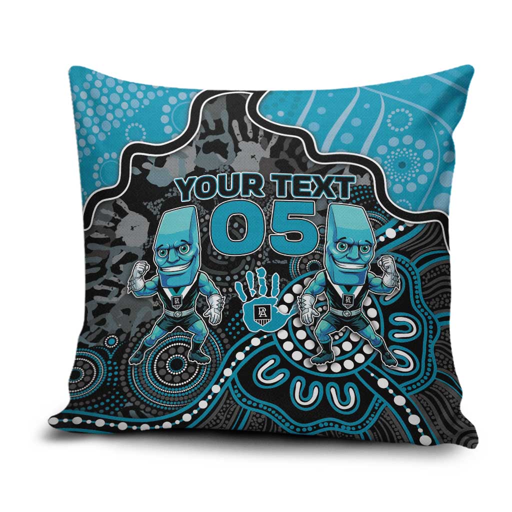 Custom Power Football Pillow Cover Aboriginal Dot Art Pattern