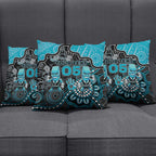 Custom Power Football Pillow Cover Aboriginal Dot Art Pattern