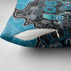 Custom Power Football Pillow Cover Aboriginal Dot Art Pattern