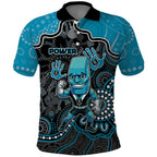 Custom Power Football Polo Shirt Aboriginal Dot Art Pattern