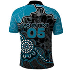 Custom Power Football Polo Shirt Aboriginal Dot Art Pattern