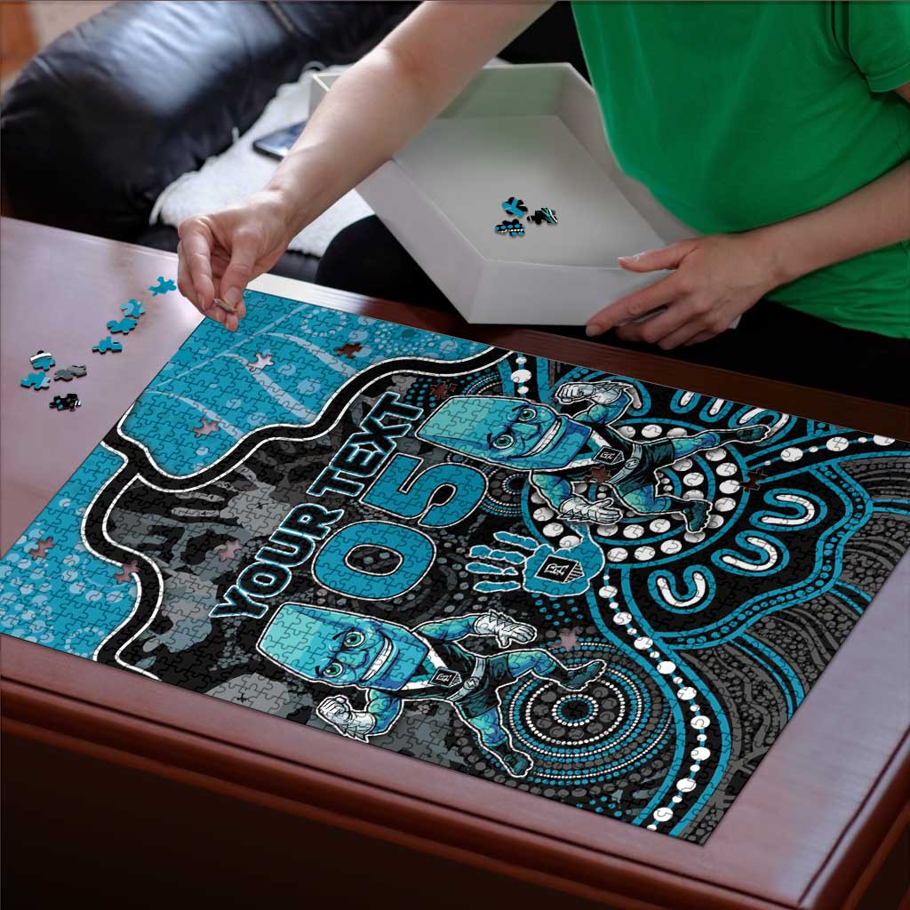 Custom Power Football Puzzle Aboriginal Dot Art Pattern