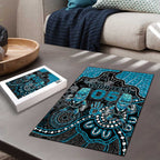 Custom Power Football Puzzle Aboriginal Dot Art Pattern