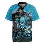 Custom Power Football Rugby Jersey Aboriginal Dot Art Pattern