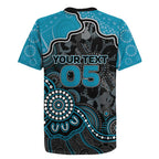 Custom Power Football Rugby Jersey Aboriginal Dot Art Pattern