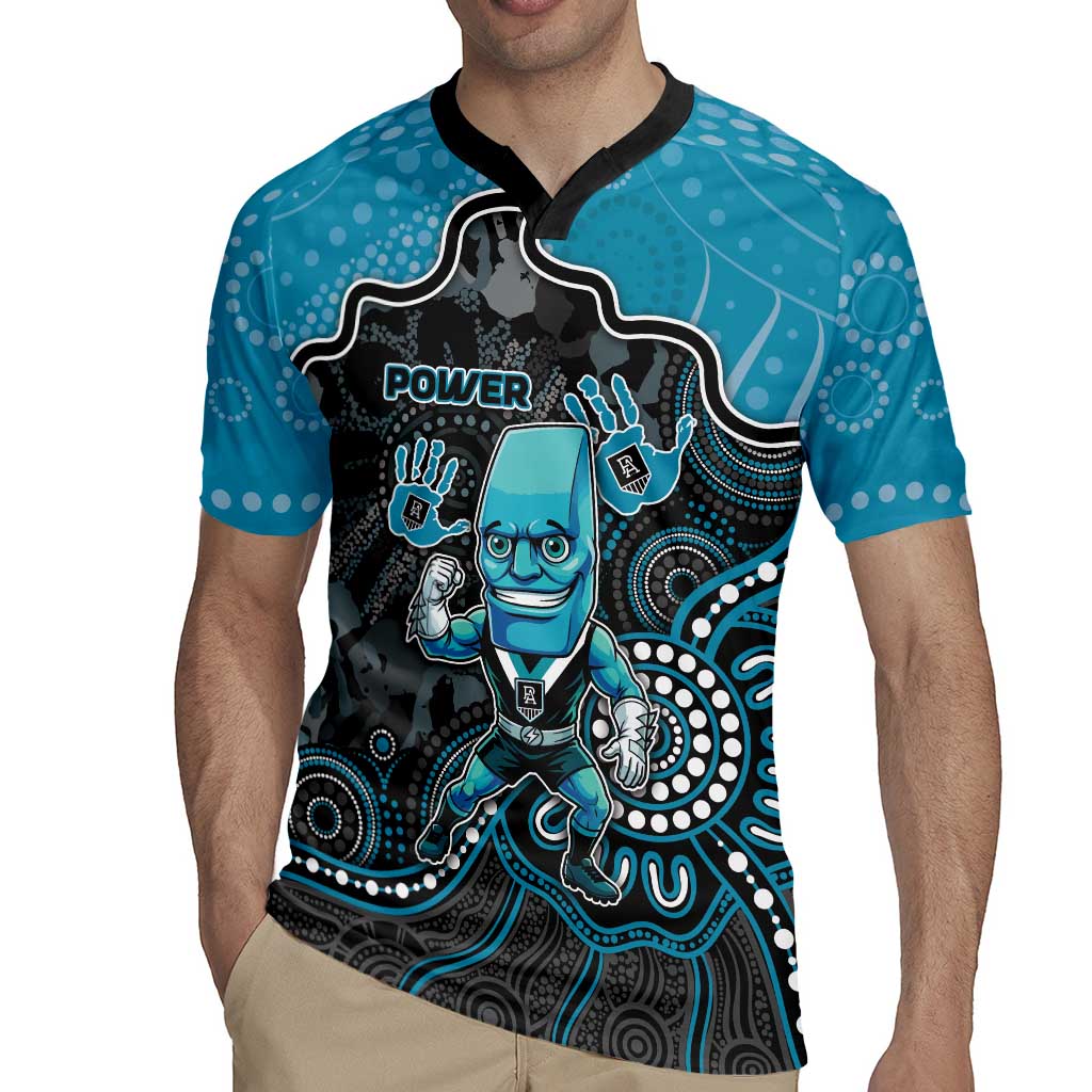 Custom Power Football Rugby Jersey Aboriginal Dot Art Pattern