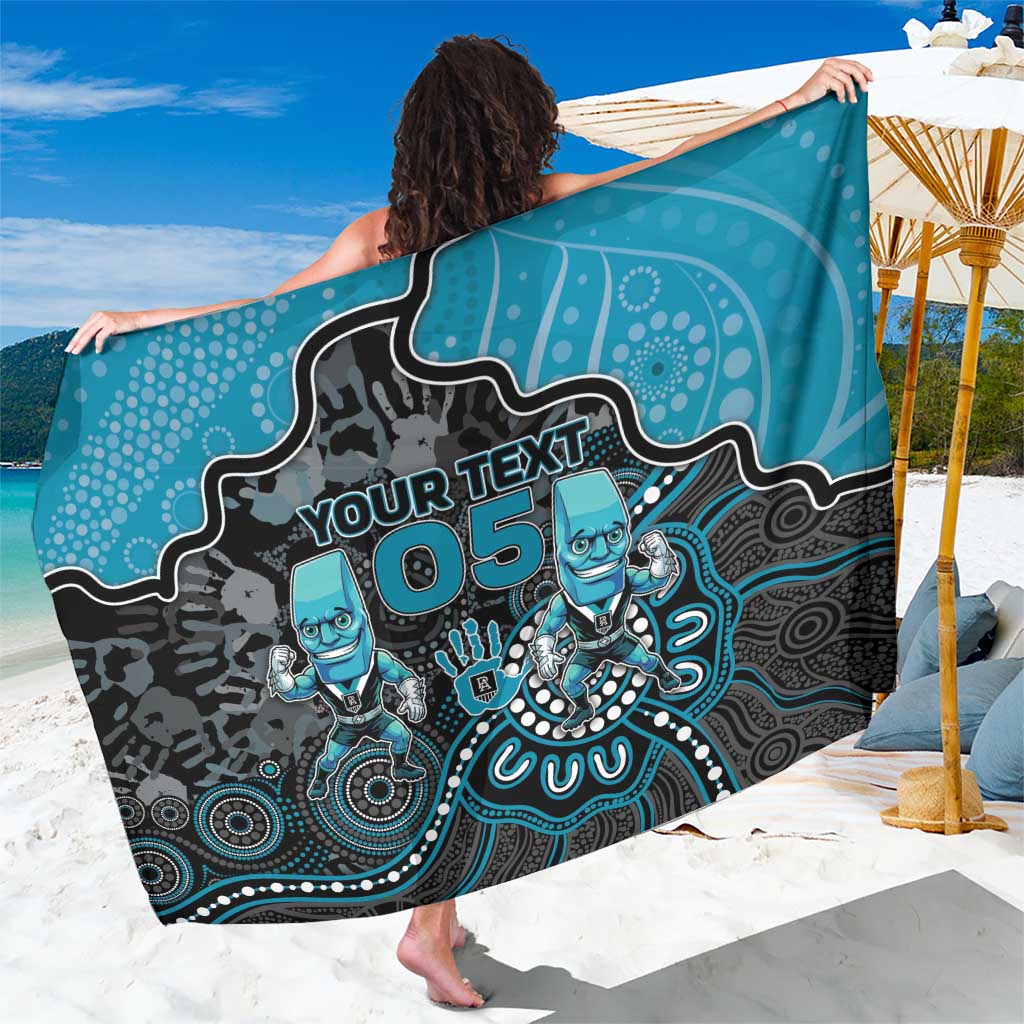 Custom Power Football Sarong Aboriginal Dot Art Pattern