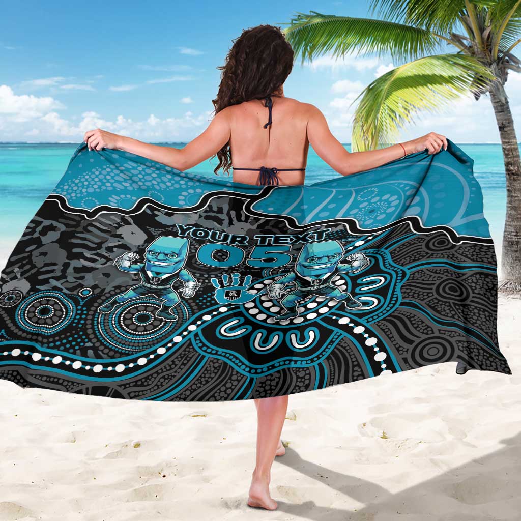 Custom Power Football Sarong Aboriginal Dot Art Pattern