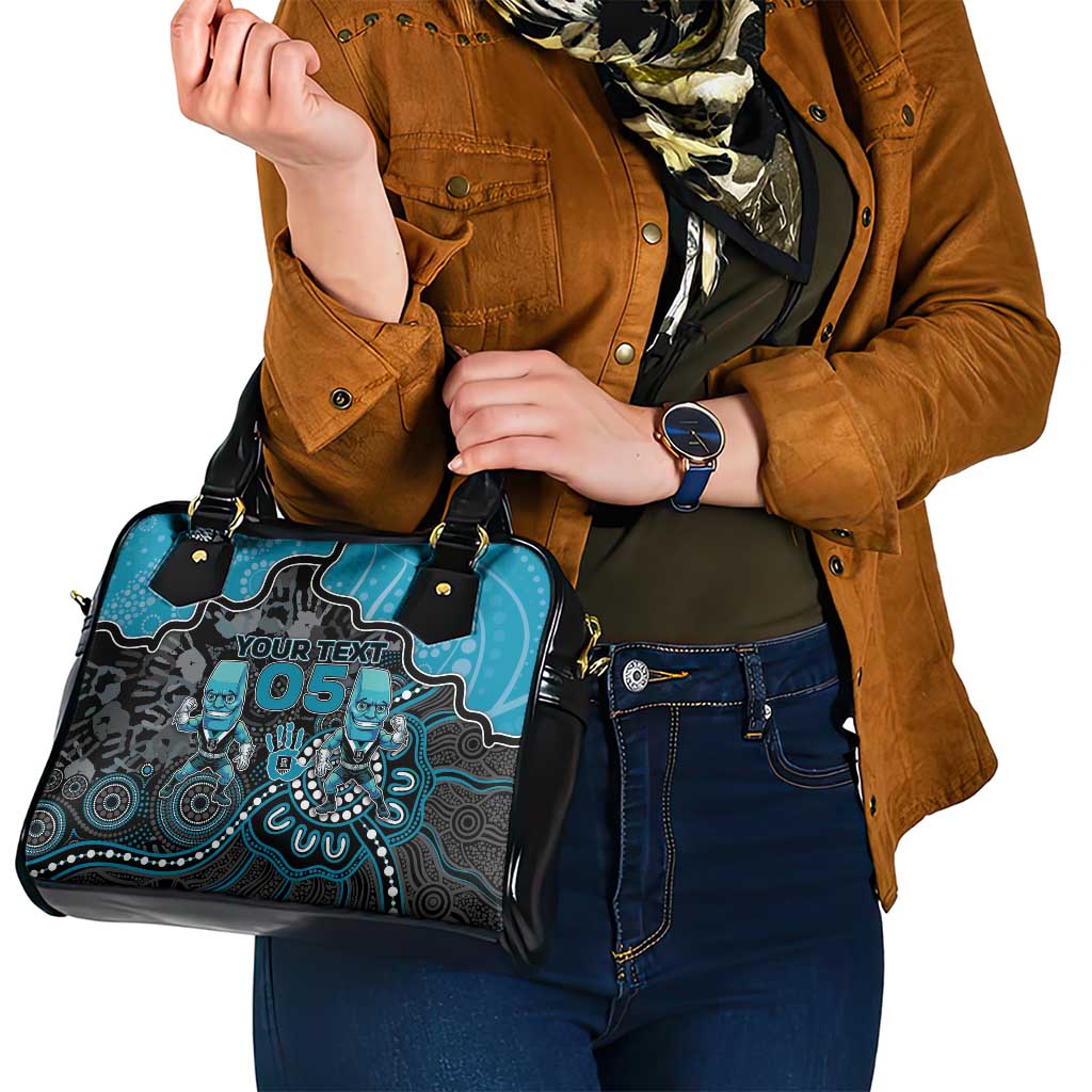 Custom Power Football Shoulder Handbag Aboriginal Dot Art Pattern
