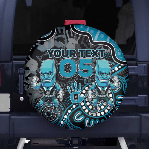 Custom Power Football Spare Tire Cover Aboriginal Dot Art Pattern