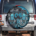 Custom Power Football Spare Tire Cover Aboriginal Dot Art Pattern