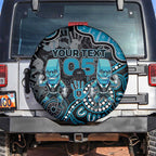 Custom Power Football Spare Tire Cover Aboriginal Dot Art Pattern
