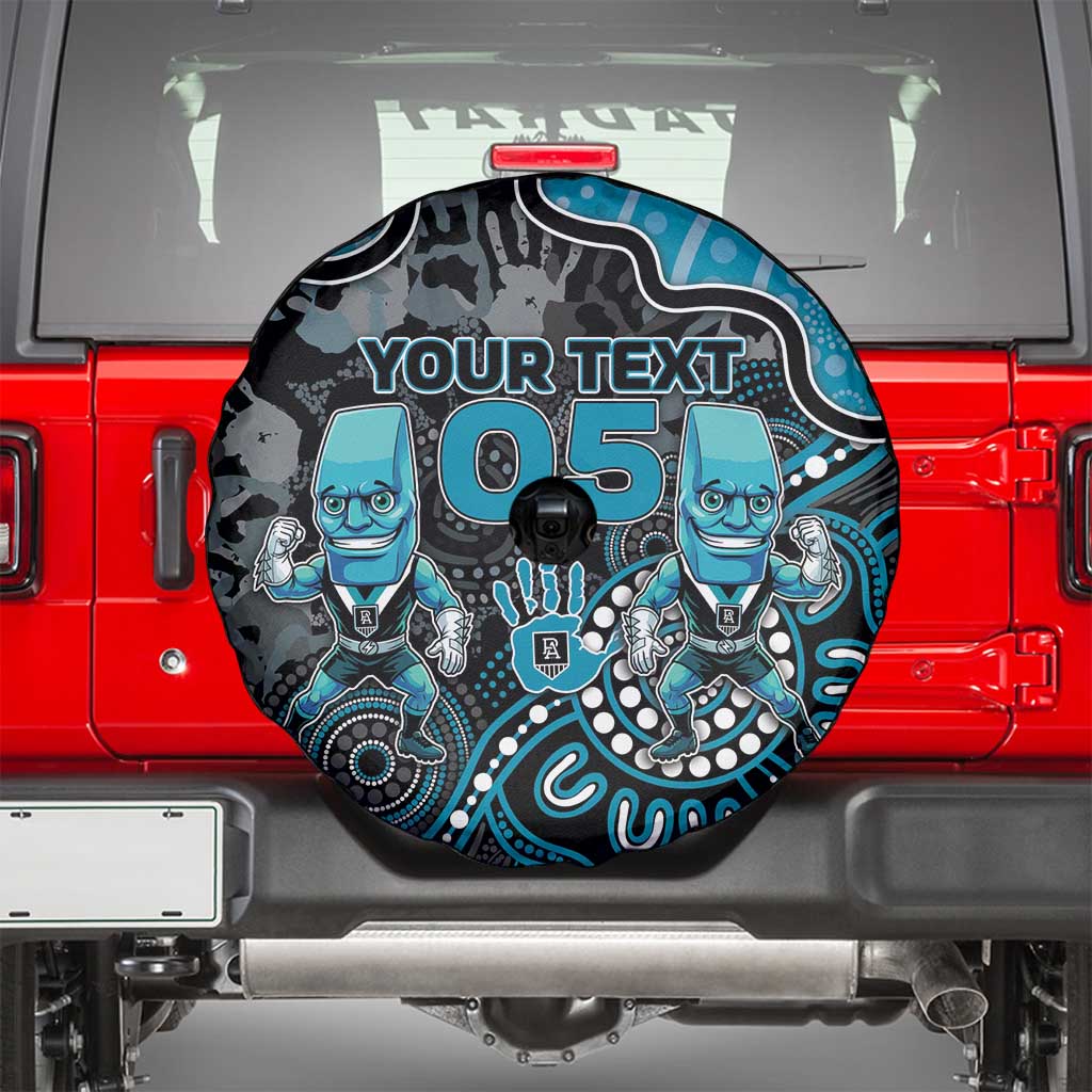 Custom Power Football Spare Tire Cover Aboriginal Dot Art Pattern