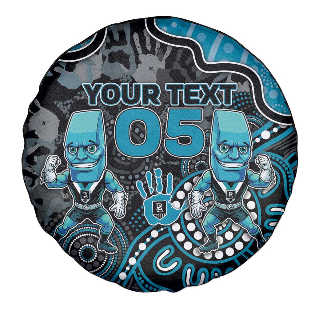 Custom Power Football Spare Tire Cover Aboriginal Dot Art Pattern