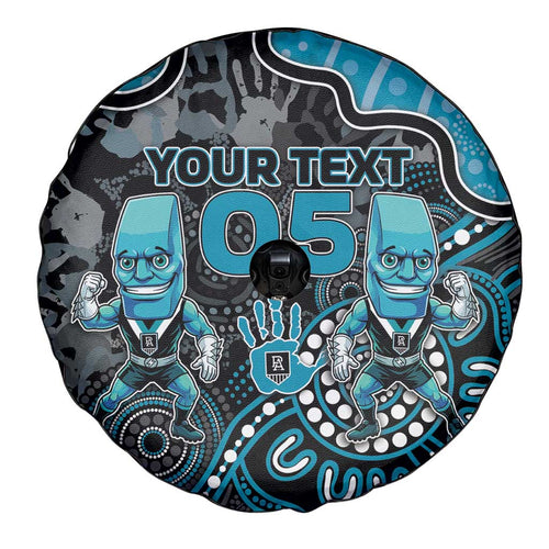 Custom Power Football Spare Tire Cover Aboriginal Dot Art Pattern
