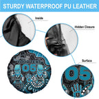 Custom Power Football Spare Tire Cover Aboriginal Dot Art Pattern