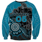 Custom Power Football Sweatshirt Aboriginal Dot Art Pattern