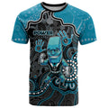 Custom Power Football T Shirt Aboriginal Dot Art Pattern