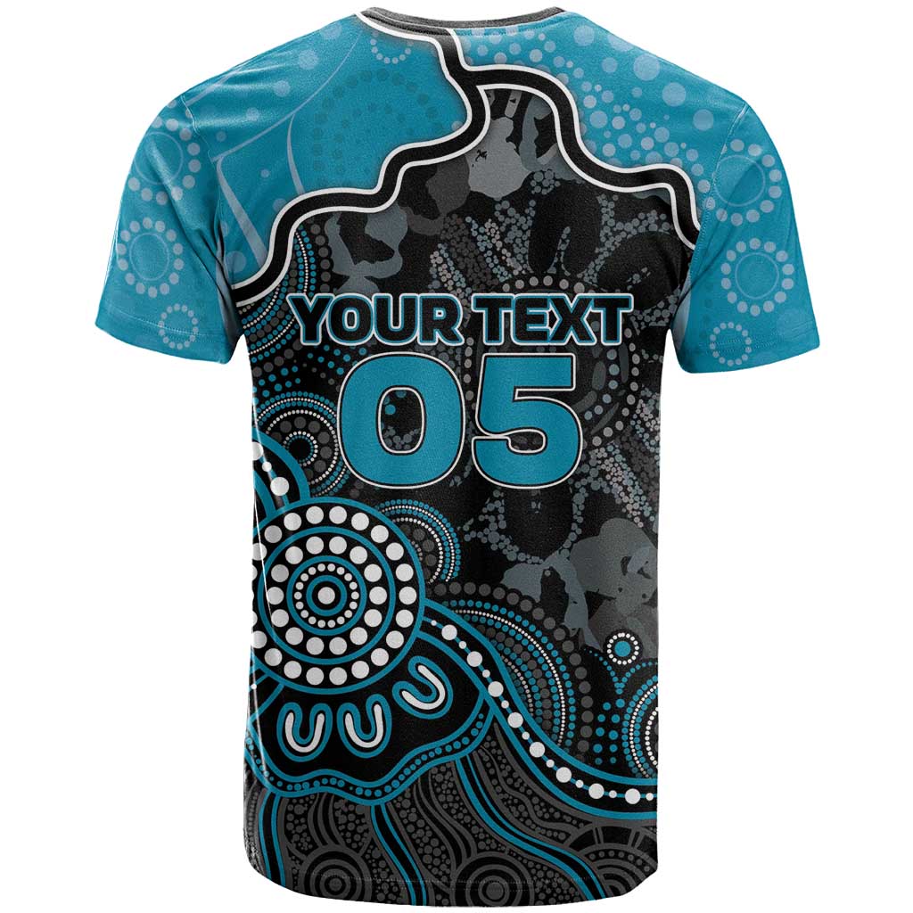 Custom Power Football T Shirt Aboriginal Dot Art Pattern