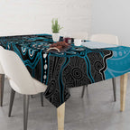 Custom Power Football Tablecloth Aboriginal Dot Art Pattern