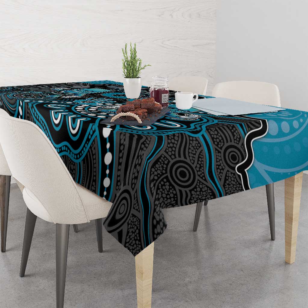 Custom Power Football Tablecloth Aboriginal Dot Art Pattern