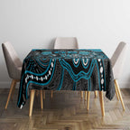 Custom Power Football Tablecloth Aboriginal Dot Art Pattern