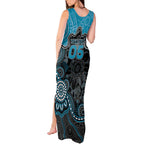 Custom Power Football Tank Maxi Dress Aboriginal Dot Art Pattern