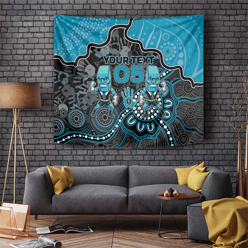 Custom Power Football Tapestry Aboriginal Dot Art Pattern