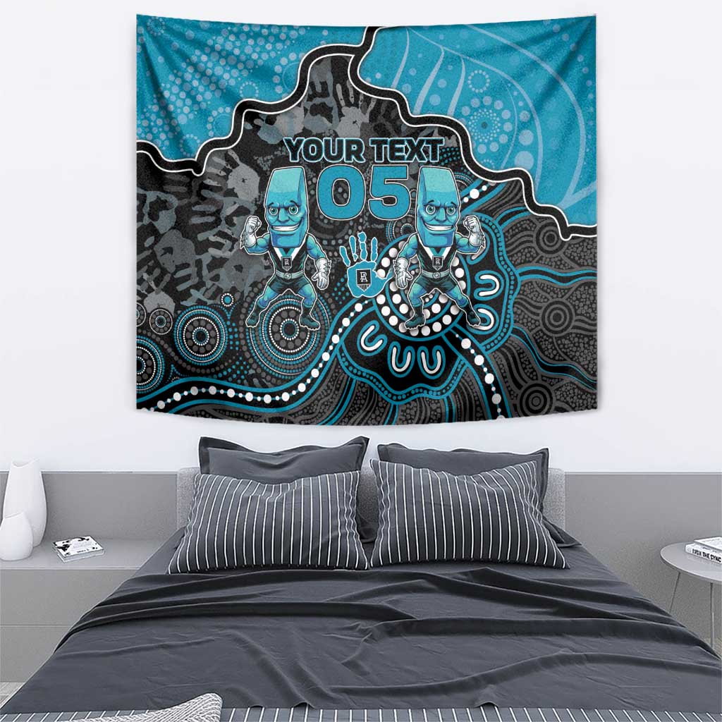 Custom Power Football Tapestry Aboriginal Dot Art Pattern