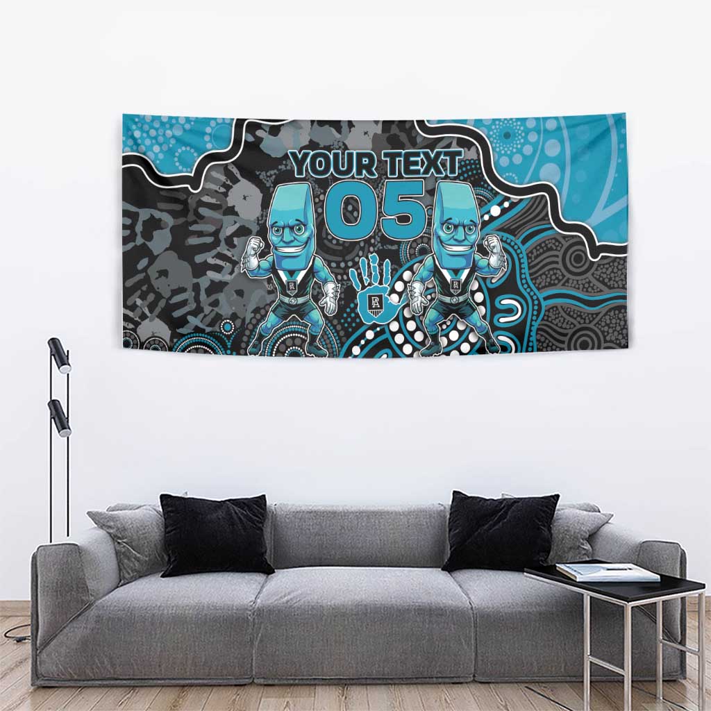 Custom Power Football Tapestry Aboriginal Dot Art Pattern