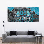 Custom Power Football Tapestry Aboriginal Dot Art Pattern