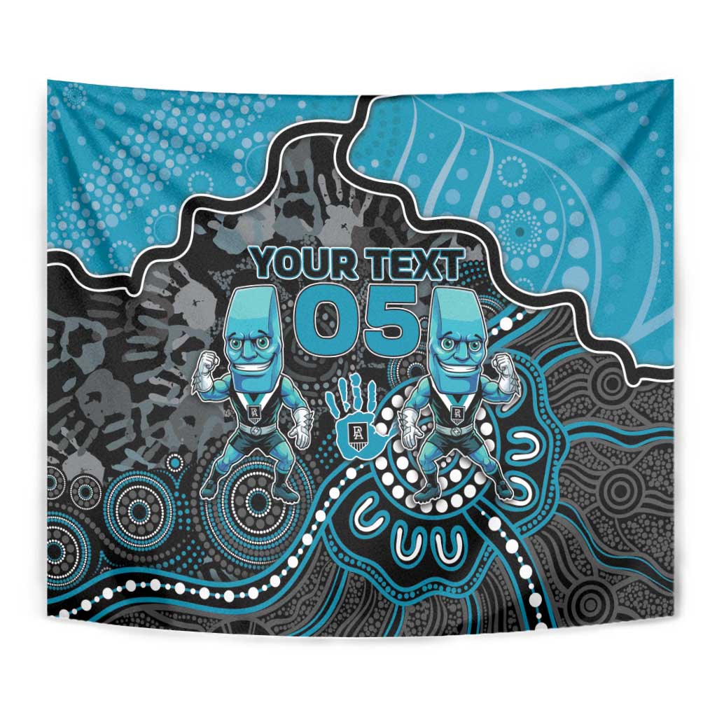 Custom Power Football Tapestry Aboriginal Dot Art Pattern