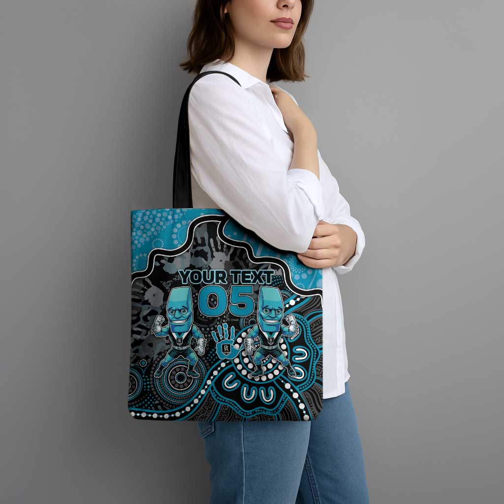 Custom Power Football Tote Bag Aboriginal Dot Art Pattern
