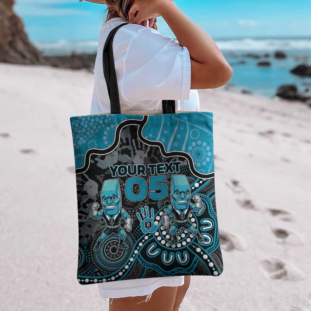 Custom Power Football Tote Bag Aboriginal Dot Art Pattern