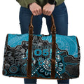 Custom Power Football Travel Bag Aboriginal Dot Art Pattern