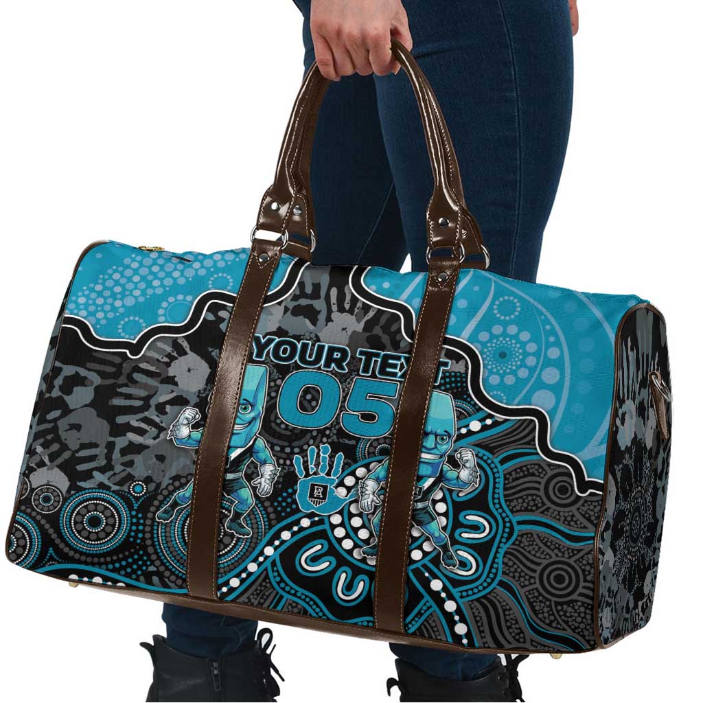 Custom Power Football Travel Bag Aboriginal Dot Art Pattern