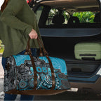 Custom Power Football Travel Bag Aboriginal Dot Art Pattern