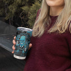Custom Power Football Tumbler Cup Aboriginal Dot Art Pattern