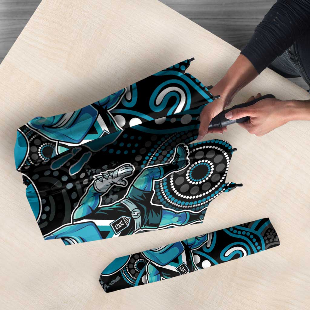 Custom Power Football Umbrella Aboriginal Dot Art Pattern