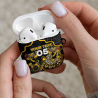 Custom Richmond Football AirPods Case Aboriginal Dot Art Pattern
