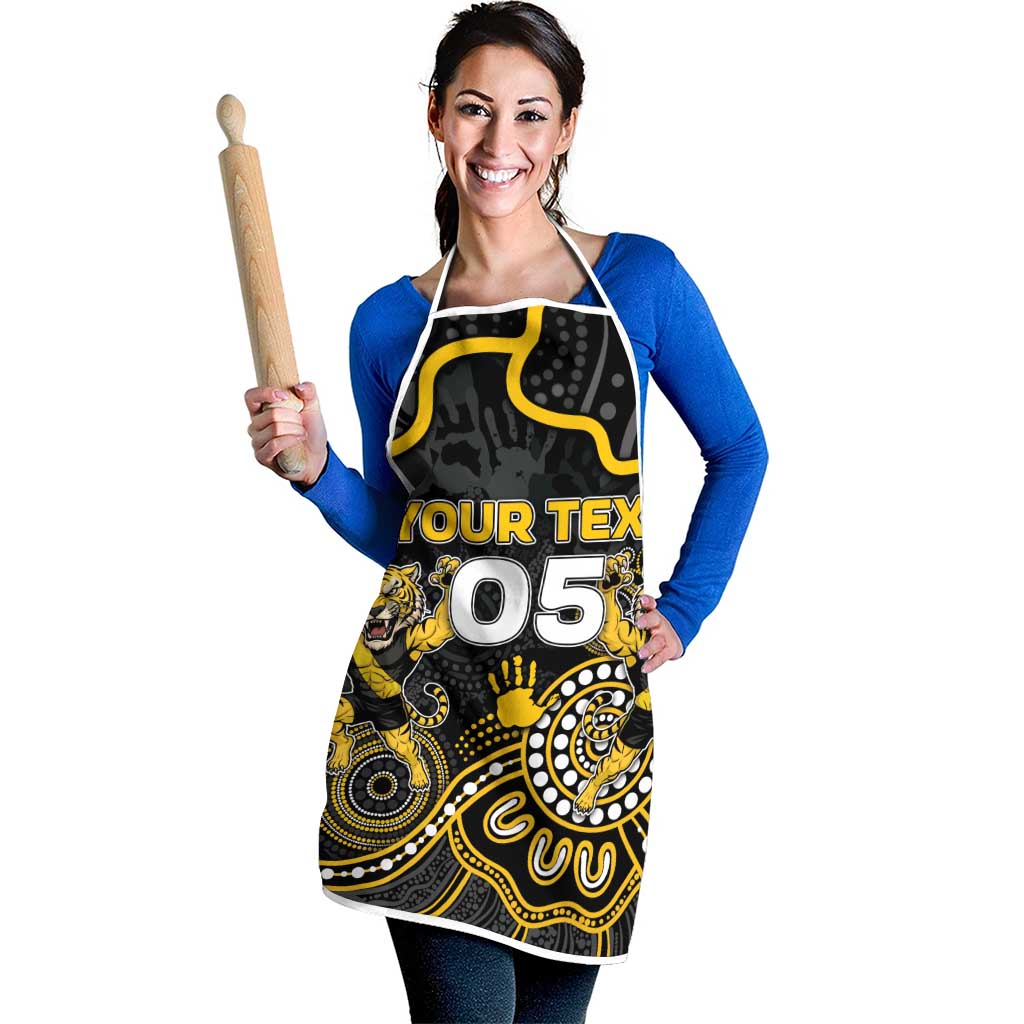 Custom Richmond Football Apron Aboriginal Dot Art Pattern